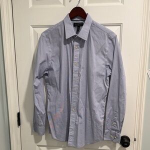 Banana Republic Blue Patterned Button-Down Shirt